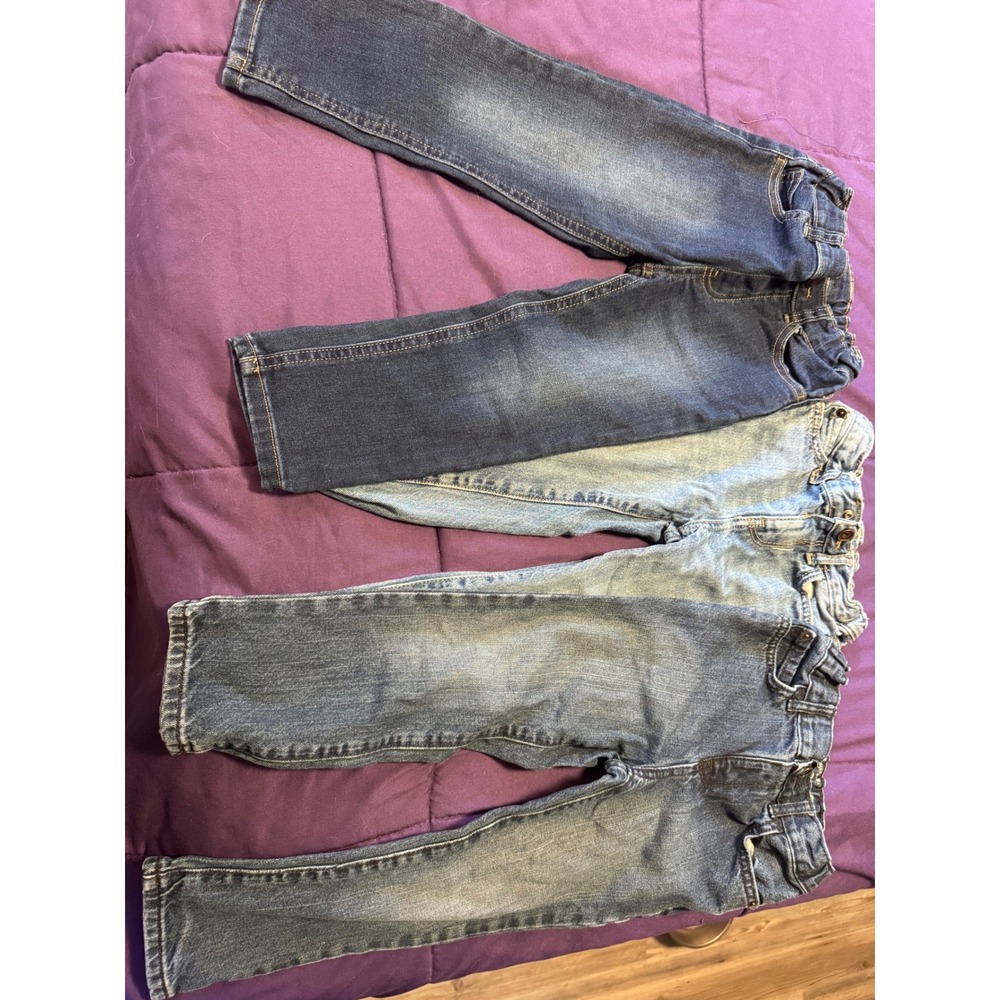 Garanimals & Childrens Place Kids Denim Jeans Lot 4T Dark Light Wash 2 Pairs